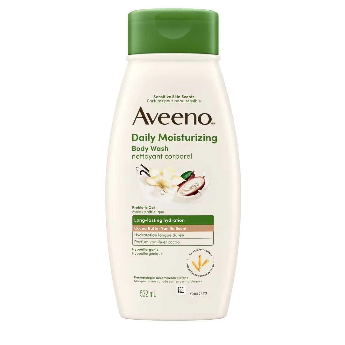 Aveeno Daily Moisturizing Body Wash Cocoa Butter Vanilla Scent product image