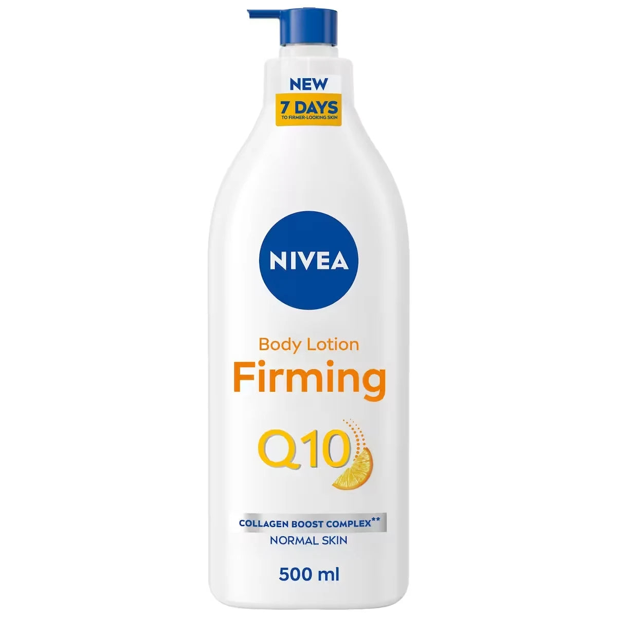 Nivea Q10 Firming Body Lotion For Women With Q10 And Vitamin C, Normal Skin, 500 mL product package