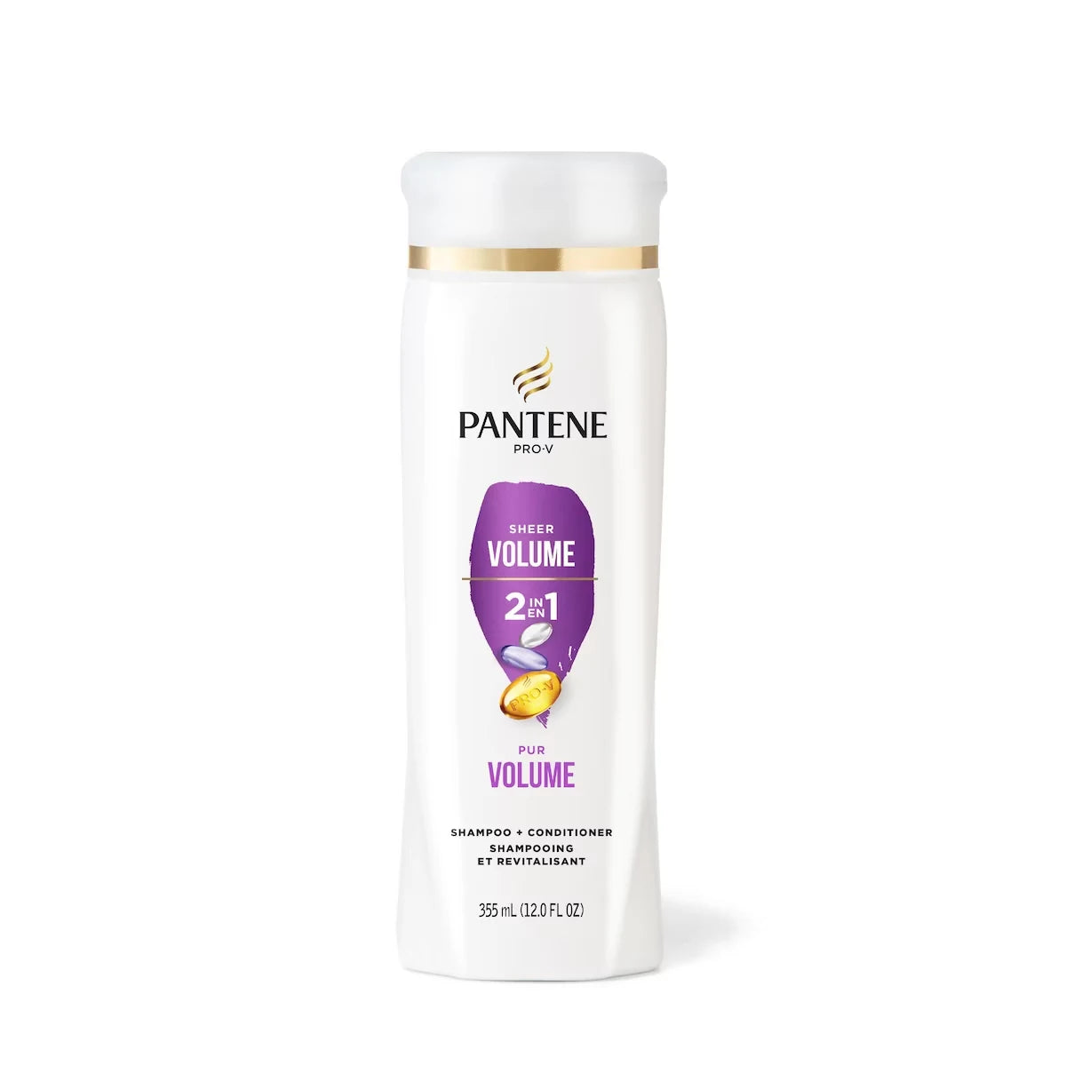 Pantene PRO-V Volume & Body 2in1 Shampoo + Conditioner, 355 mL 12 oz product image