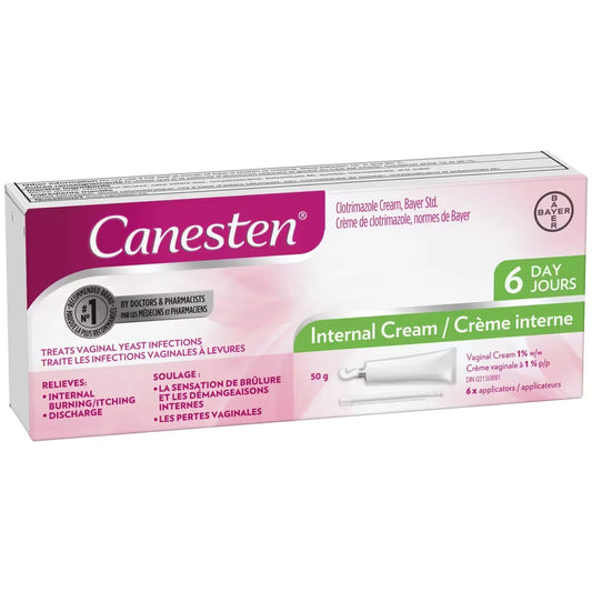 Canesten 6 Day Internal Cream for Yeast Infection, 6 Treatments product detail