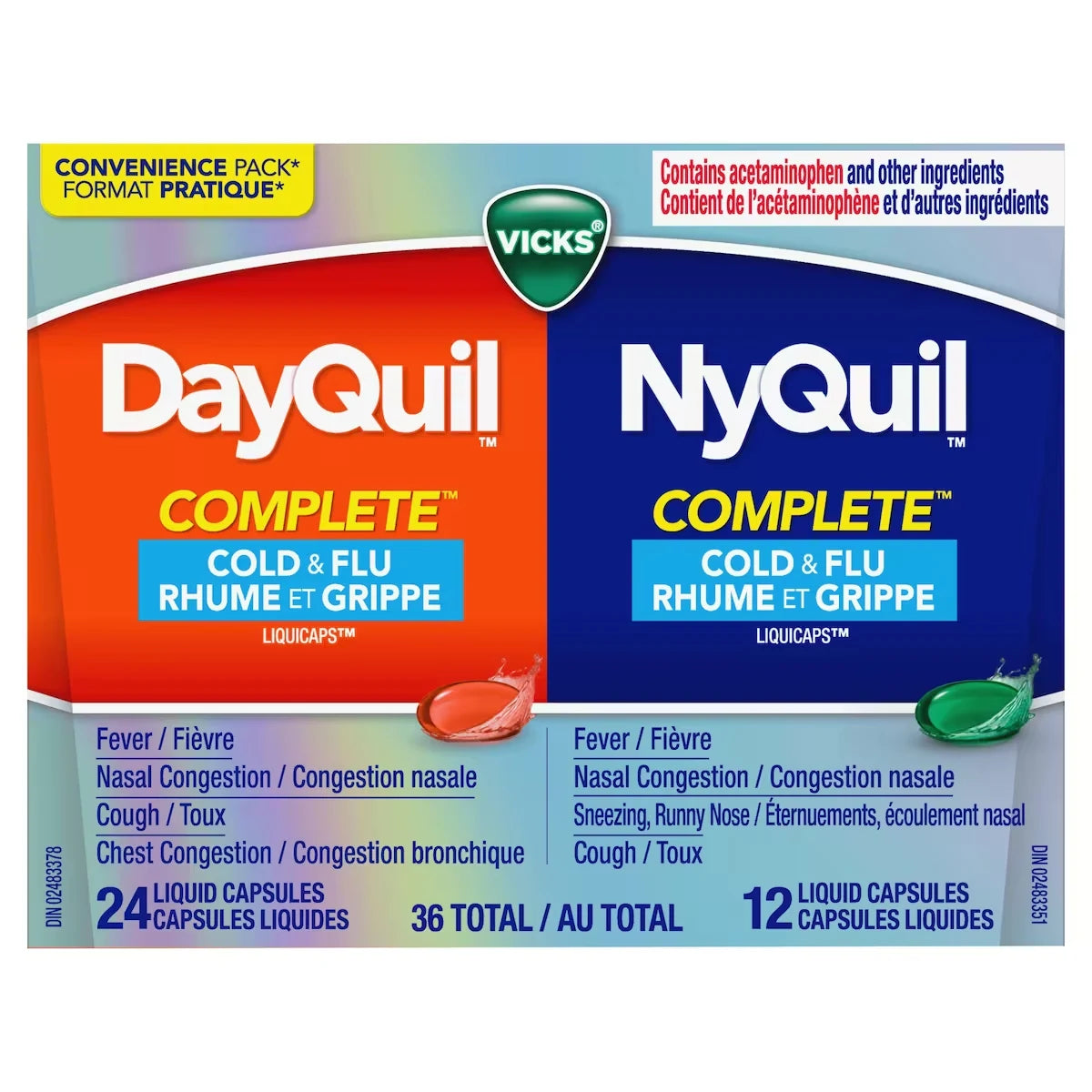 Vicks DayQuil and NyQuil COMPLETE Cold product image