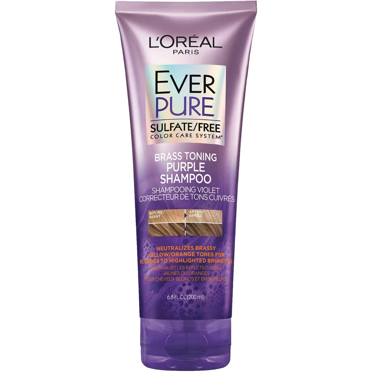 L'Oréal Paris Toning Shampoo, EverPure Purple, Sulfate-Free product image