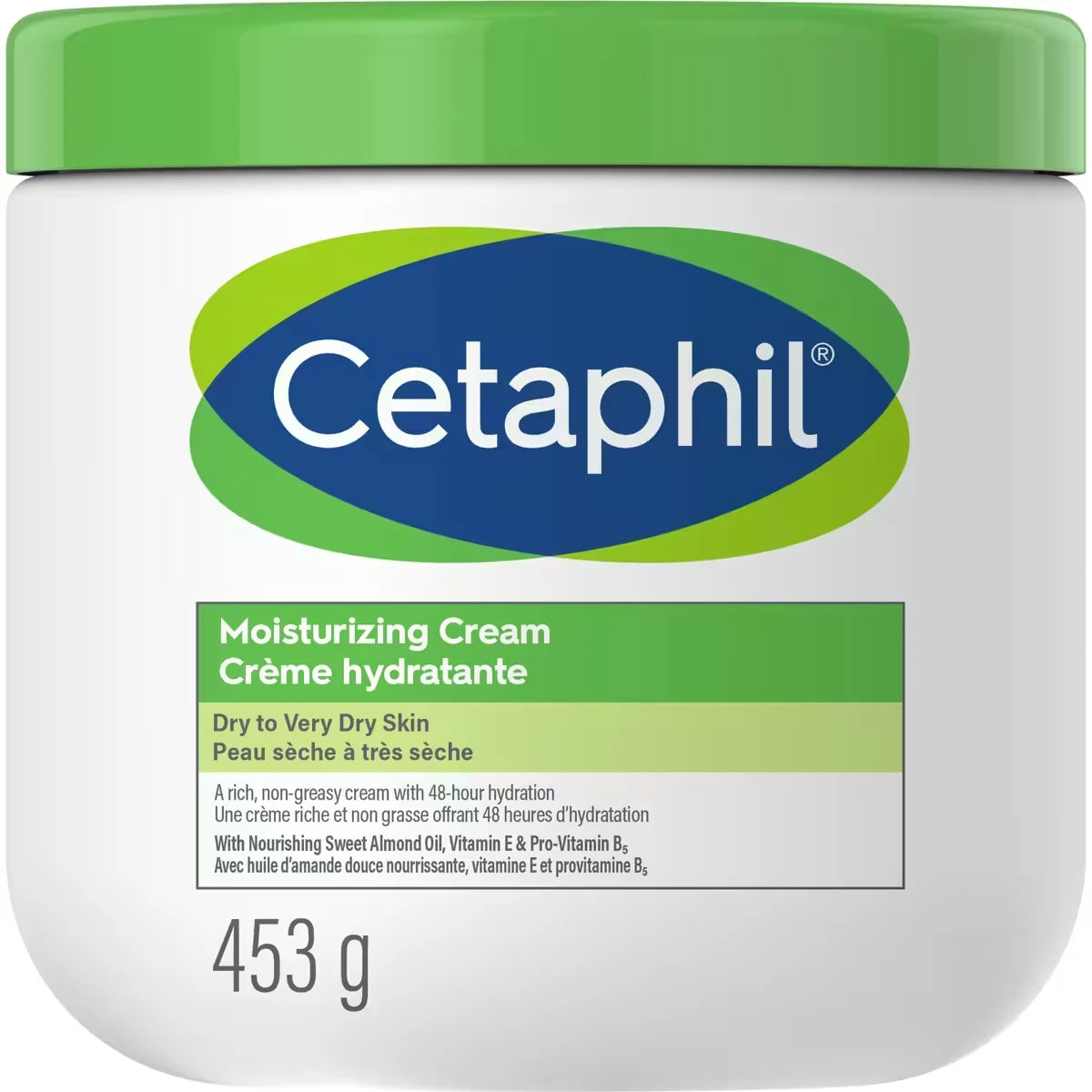 Cetaphil Moisturizing Cream - Hydrating Moisturizer for Dry to Very Dry, Sensitive Skin, Provides 48-Hour Hydration front package