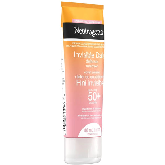 Neutrogena Invisible Daily Defense fragrance free Sunscreen Lotion Spf 50+ product detail