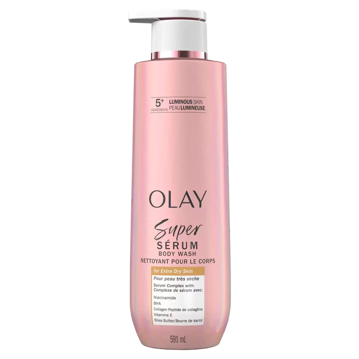 Olay Super Serum Body Wash for Extra Dry Skin, Serum Complex for Luminous Skin product image