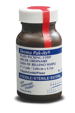 Derma Science Pak-Its Plain Packing Gauze, Size 1in x 5y - Each