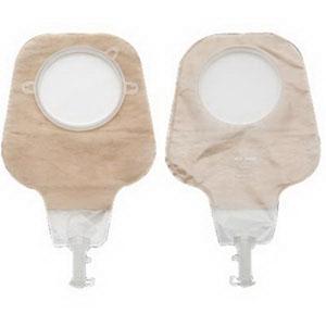 Hollister New Image High Output 12" Soft Tap Closure Drainable Pouch, Clear 2-1/4" Flange - Box of 10