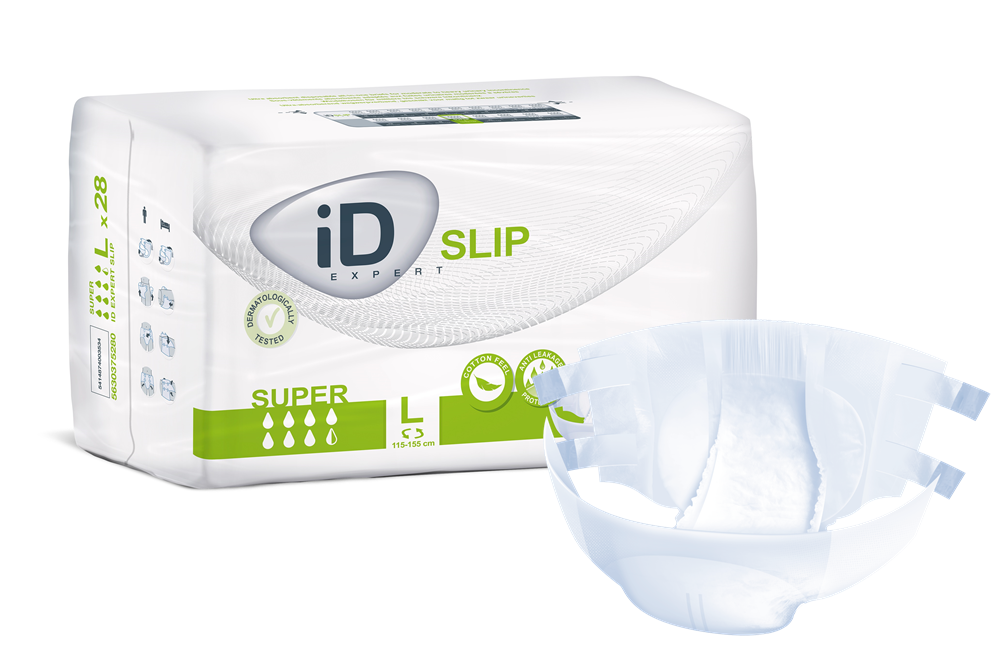 Id (28/Pkg) Id Slip Super, Large, (45"-61"), 3800 mL Absorbency. - Case of 3