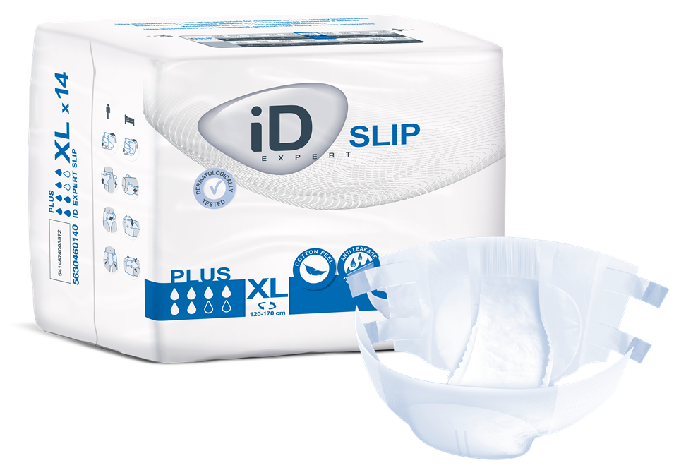 Id (14/Pkg) Id Slip Plus x- Large, (47"-67"), 3200 mL Absorbency. - Case of 4