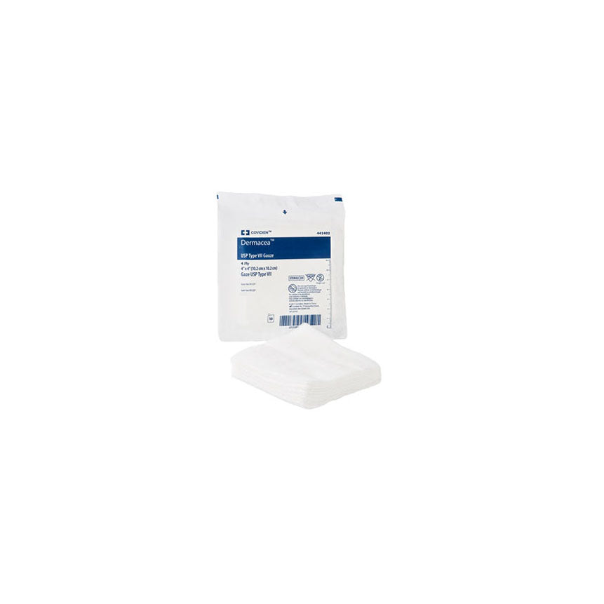 Covidien / Medtronic Dermacea Non-Sterile Non-Woven 4x4 Gauze 4ply Sponge - Bag of 200