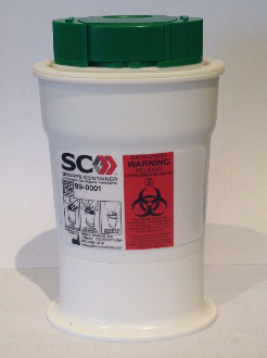 Allison Medical Chopper Sharps Container For Insulin Syringes, 2" W x 1" D x 5" H - Each