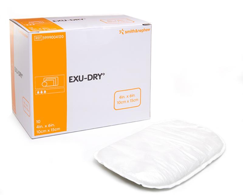 Smith & Nephew Exu-Dry Burn Wound Dressing, Size 15 cm x 23 cm - Box of 12