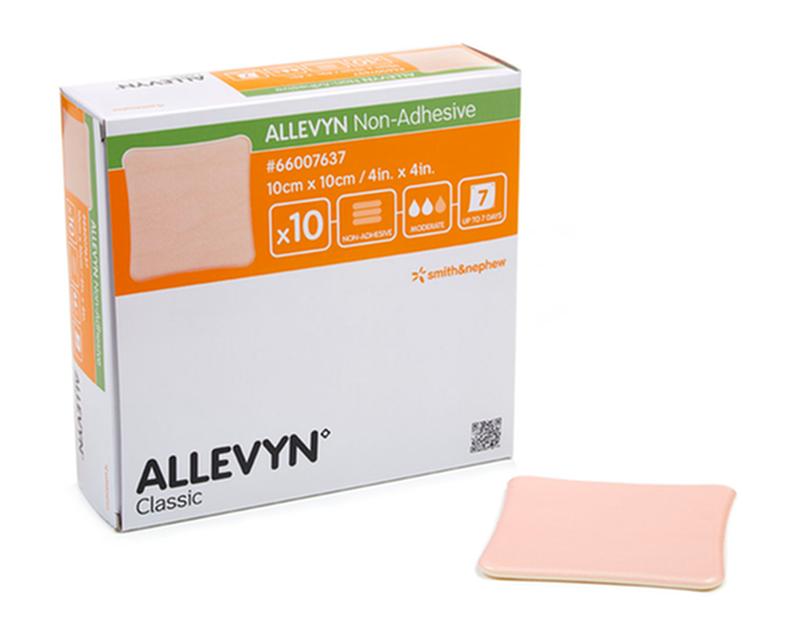 Smith & Nephew Allevyn Non Adhesive Foam Dressing, Size 10 cm x 10 cm - Box of 10