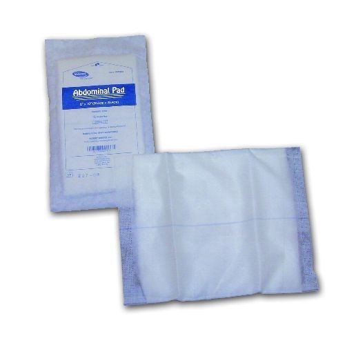 Covidien / Medtronic Disposamed Abdominal Pad 5" x 9" Sterile Rayon/Cellulose Non-Woven With Absorbent Cotton Filler - Box of 20