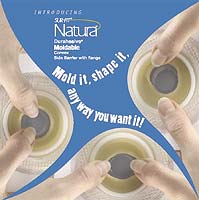 Convatec Natura Moldable Stomahesive, Flange 2 1/4in (57 mm), Cut-to-fit 7/8in (22 mm) - 1 5/16in (33 mm) - Box of 10
