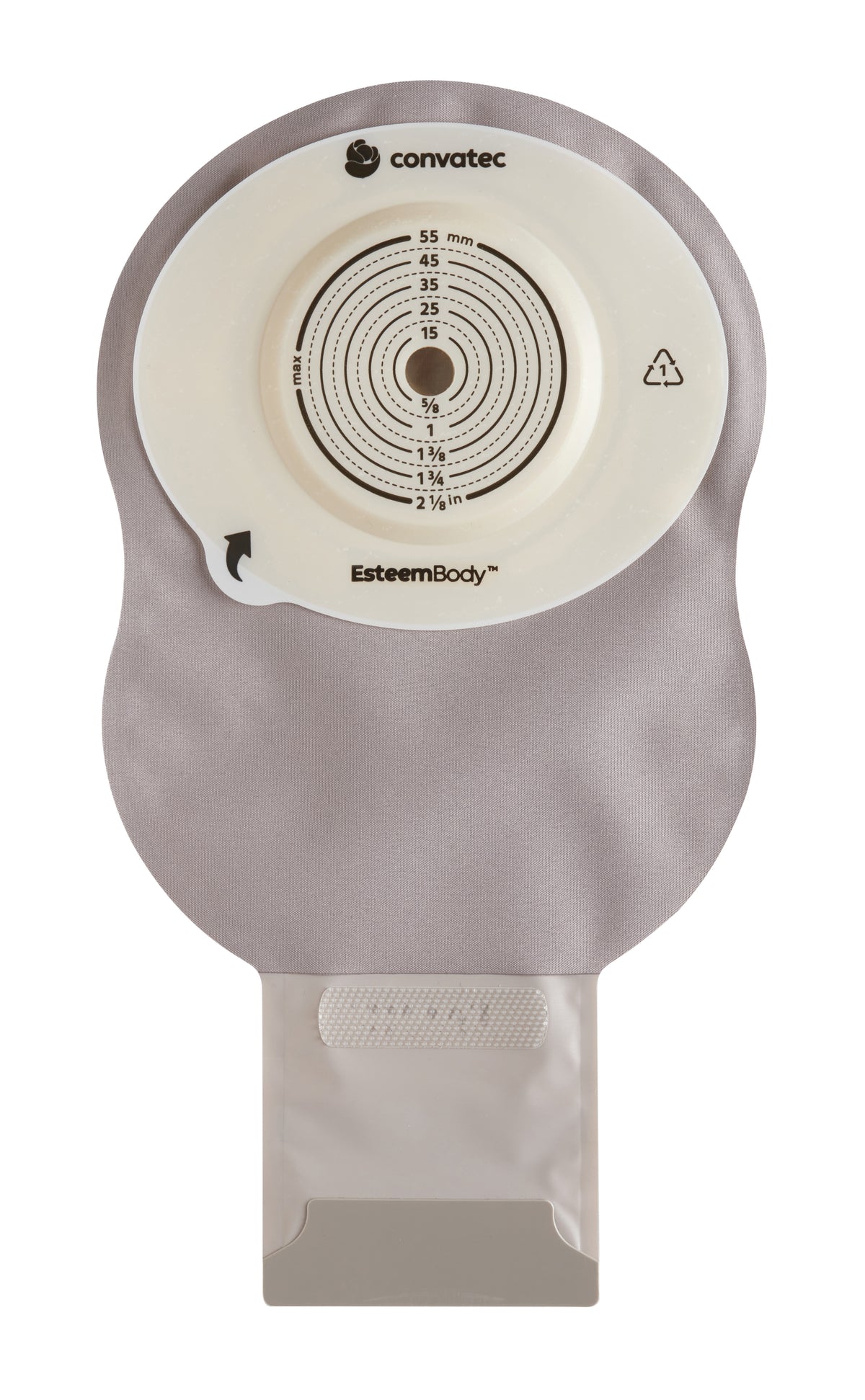 Convatec Esteem Body Drainable Pouch Opaque With Window/Filter Durahesive Pre-cut 35 mm, 3.5 mm-Cd 40 mm-Tl - Box of 10
