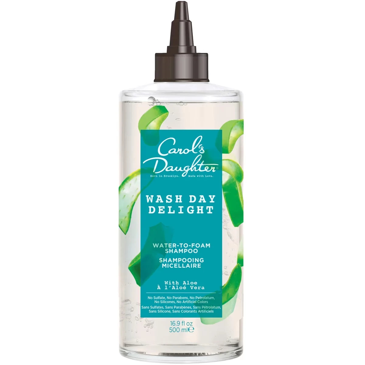 Carol's Daughter Wash Day Delight Aloe Micellar Water Sulfate Free Moisturizing Daily Shampoo front package