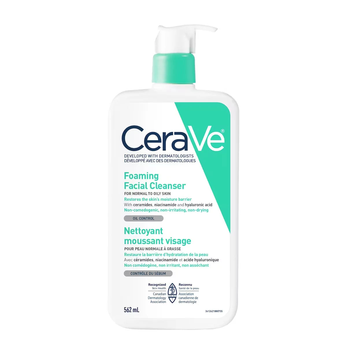 CeraVe Gentle Foaming Facial Cleanser For Oily Skin 562 mL product image