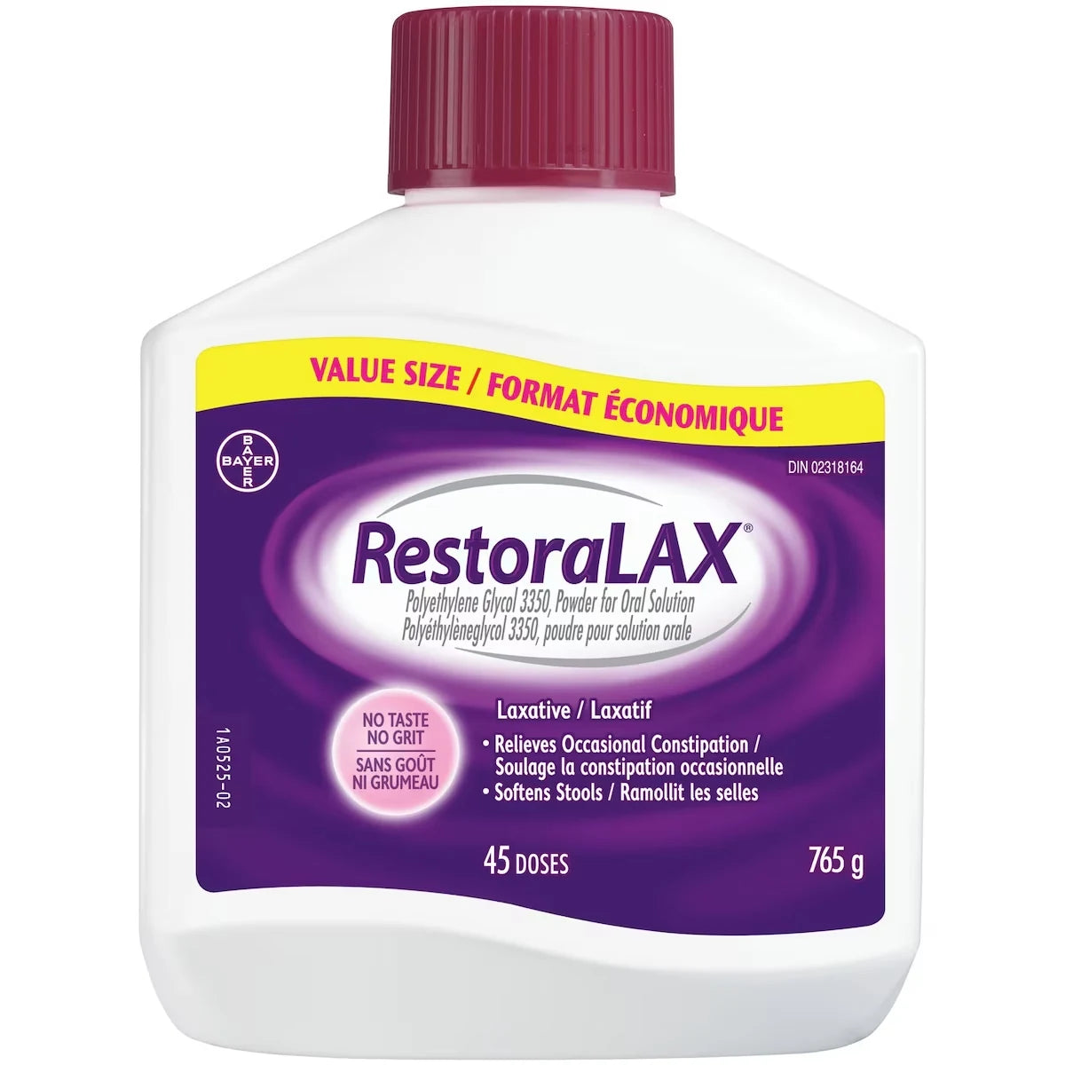 Restoralax Powder Laxative, No Taste, No Grit, No Gas, No Bloating, No Cramps, 45 Doses, 765 Grams product image