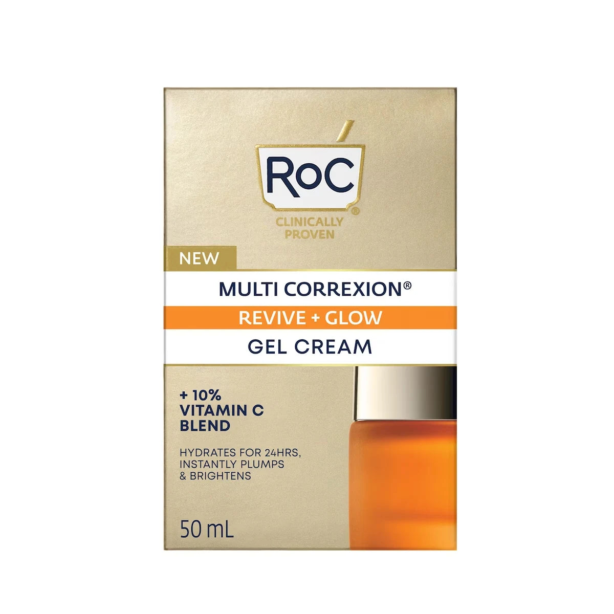 RoC Skincare Multi Correxion® Revive + Glow 10% Vitamin C Blend Face Moisturizer front package