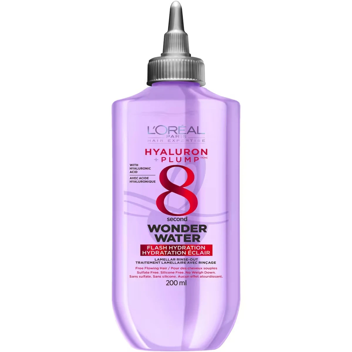 L'Oréal Paris 8-Second Wonder Water, Lamellar Water Rinse-Out with Hyaluronic Acid, Silicone Free product image