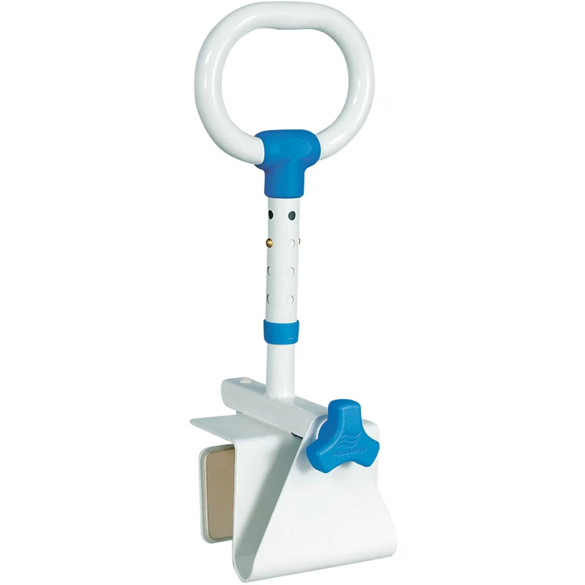 Aquasense Multi-Adjust Bathtub Safety Rail with Steel Construction, White view 2