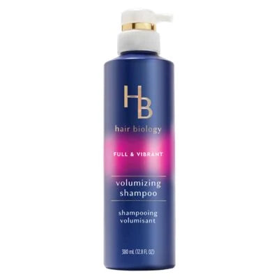 Hair Biology Volumizing Shampoo with Biotin – Full & Vibrant for fine or thin hair – 380mL front package