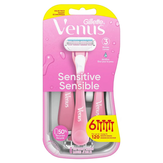 Venus Gillette Sensitive Women's Disposable Razors - 6 Pack product detail