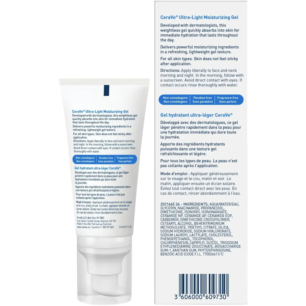 CeraVe Ultra-Light Moisturizing Gel | Lightweight Face Moisturizer with Ceramides product detail