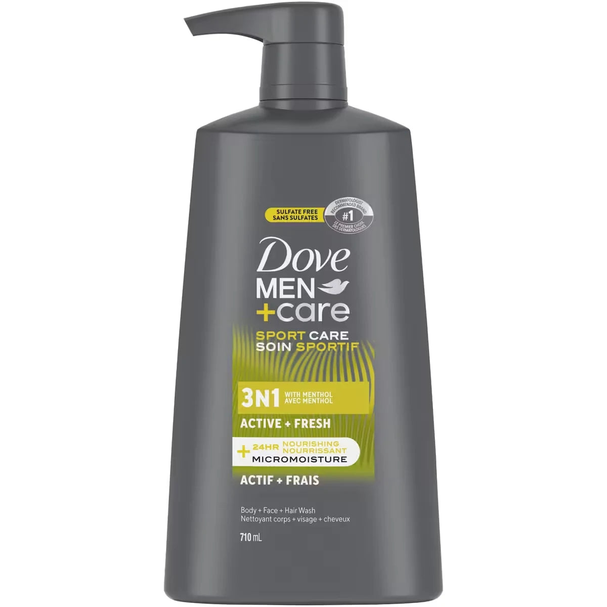Dove Men+Care Re-energizing Active + Fresh 3N1 Body, 710 ml product detail