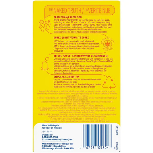 Durex Tropical Lubricated Condoms product detail