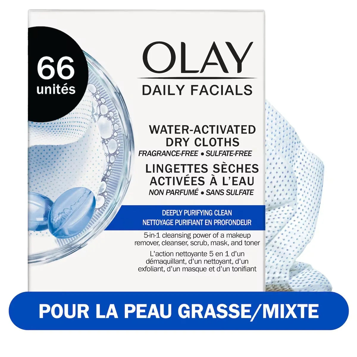 Olay Daily Facials Deep Purifying Cleansing Cloths product detail