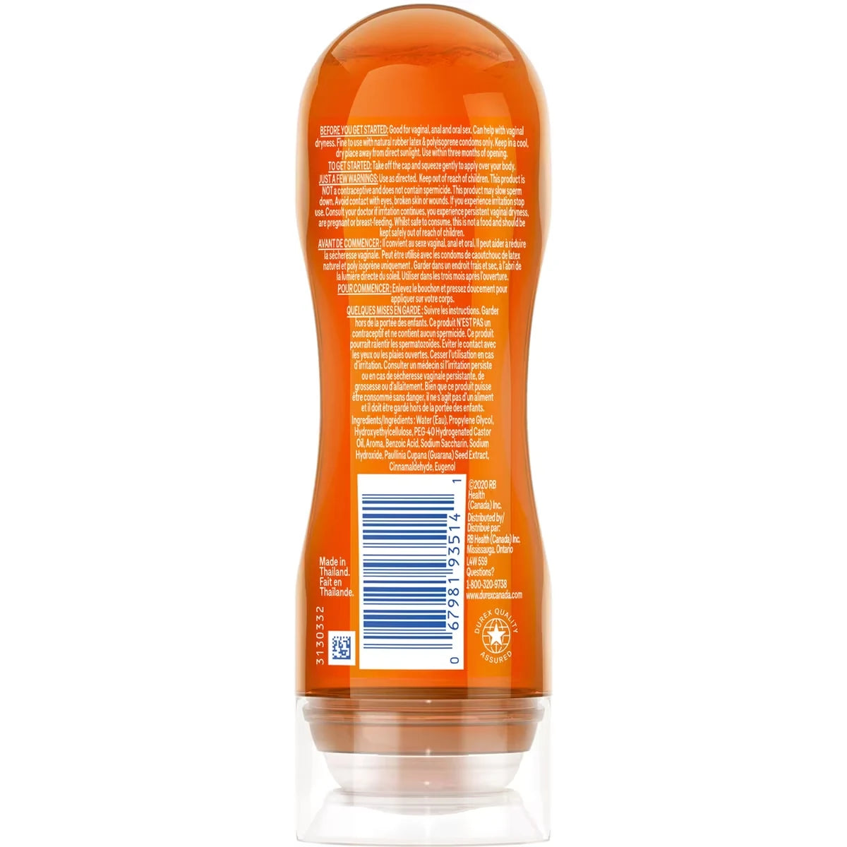 Durex Play 2-in-1 Massage Gel and Intimate Lubricant with Guarana Extract product detail