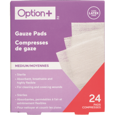 Option Plus Gauze Pads 24 Pads