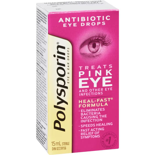Polysporin Antibiotic Eye drops for Pink eye