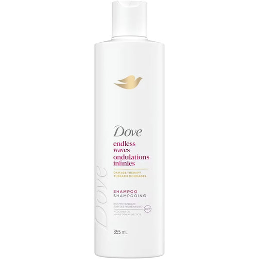 Dove Endless Waves Shampoo for Wavy Hair, with Liquid Bio-Protein Care technology, 355 ML front package
