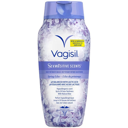 Vagisil Scentsitive Scents Spring Lilac Daily Intimate Wash 360 mL front package