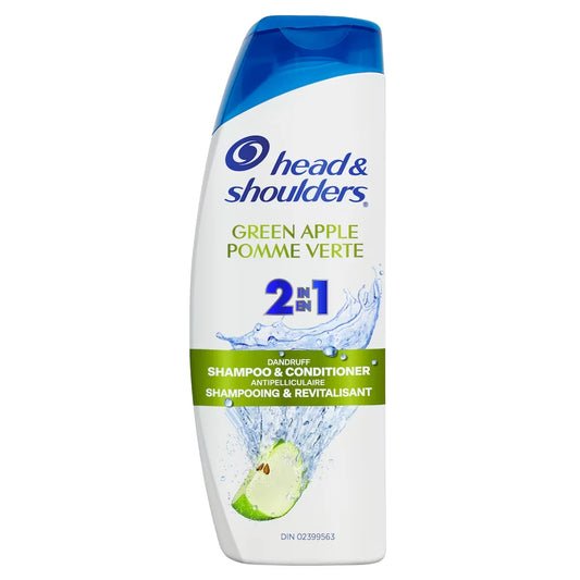 Head & Shoulders Green Apple 2-in-1 Shampoo + Conditioner front package