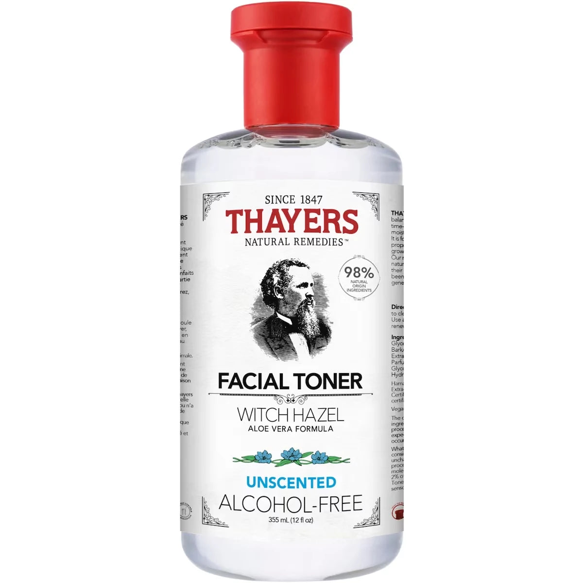 Thayers Unscented Alcohol Free Witch Hazel Face Toner with Aloe Vera product image