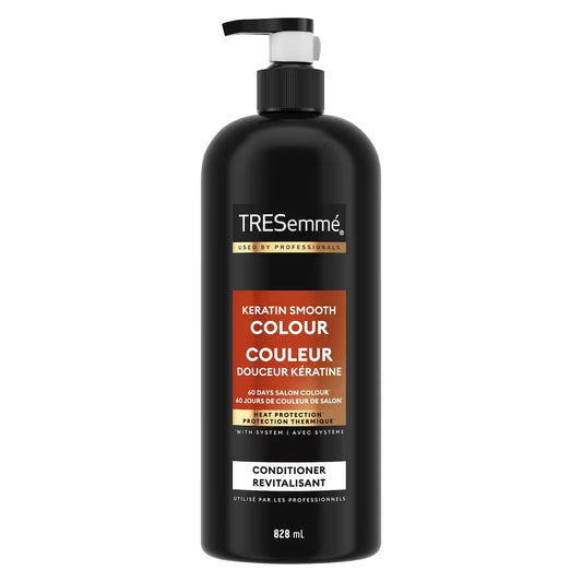 TRESemmé Keratin Smooth Colour Conditioner for coloured hair Anti-Fade formulated with Pro Style Technology front package