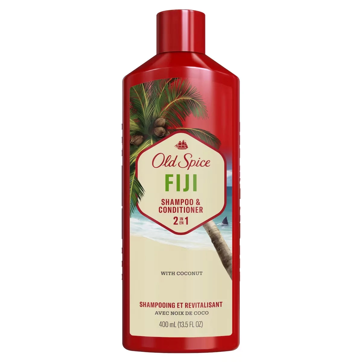 Old Spice Fiji 2in1 Shampoo and Conditioner for Men, 13.5 fl oz view 2