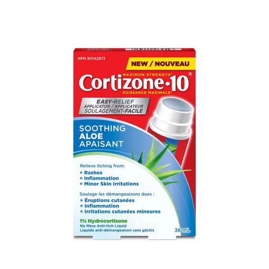Cortizone 10 Soothing Aloe Easy Relief Applicator front package