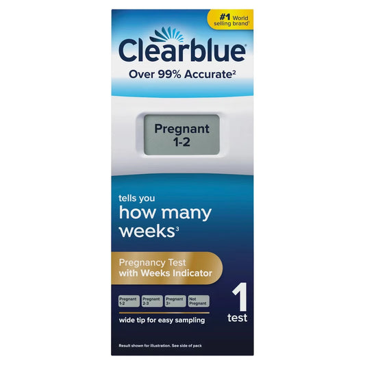Clearblue Pregnancy Test with Weeks Indicator, Value Pack, 1 Count product image