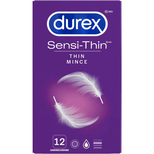 Durex Sensi-Thin Lubricated Condoms front package