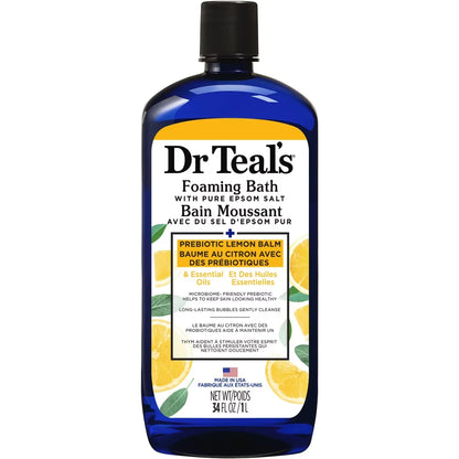 Dr. Teals Foaming Bath With Pure Epsom Salt, Prebiotic Lemon Balm & Essential Oils alternate view