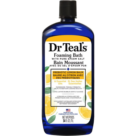 Dr. Teals Foaming Bath With Pure Epsom Salt, Prebiotic Lemon Balm & Essential Oils alternate view