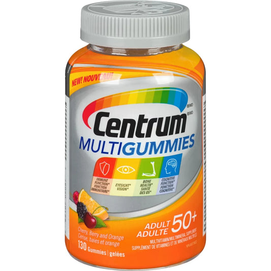 Centrum MultiGummies Adults 50+ Multivitamin Supplement Gummies, 130 Count alternate view