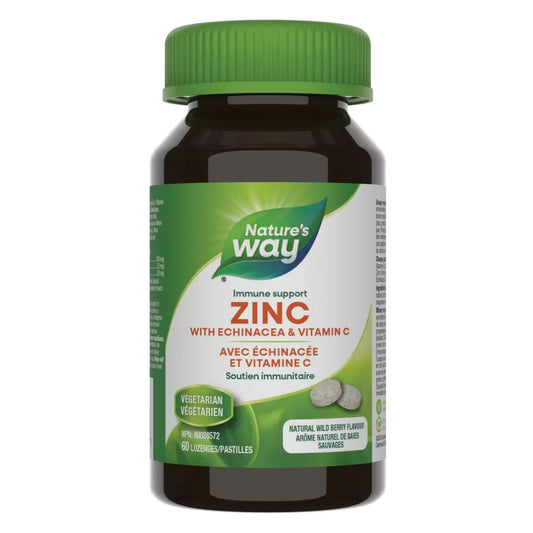 Nature's Way Zinc with Echinacea & Vitamin C front package