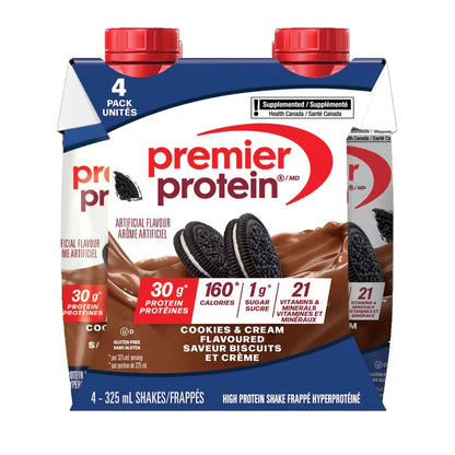 Premier Shake Cookies and Cream front package