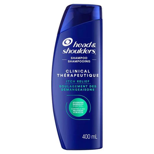 Head & Shoulders Clinical Strength Dandruff Defense Intensive Itch Relief Shampoo, 400 mL front package